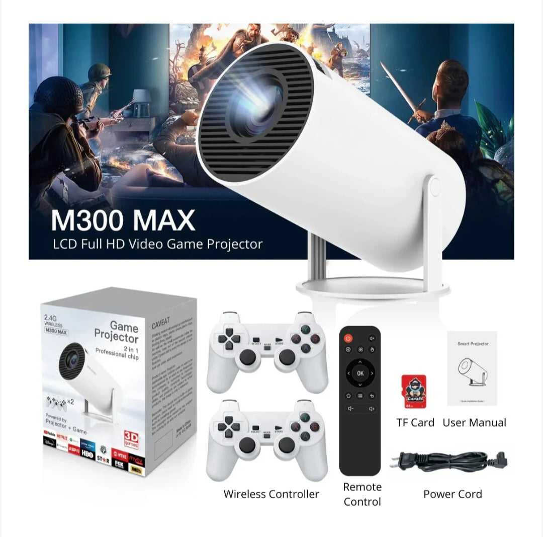 Proyector 2 en 1 con videojuegos