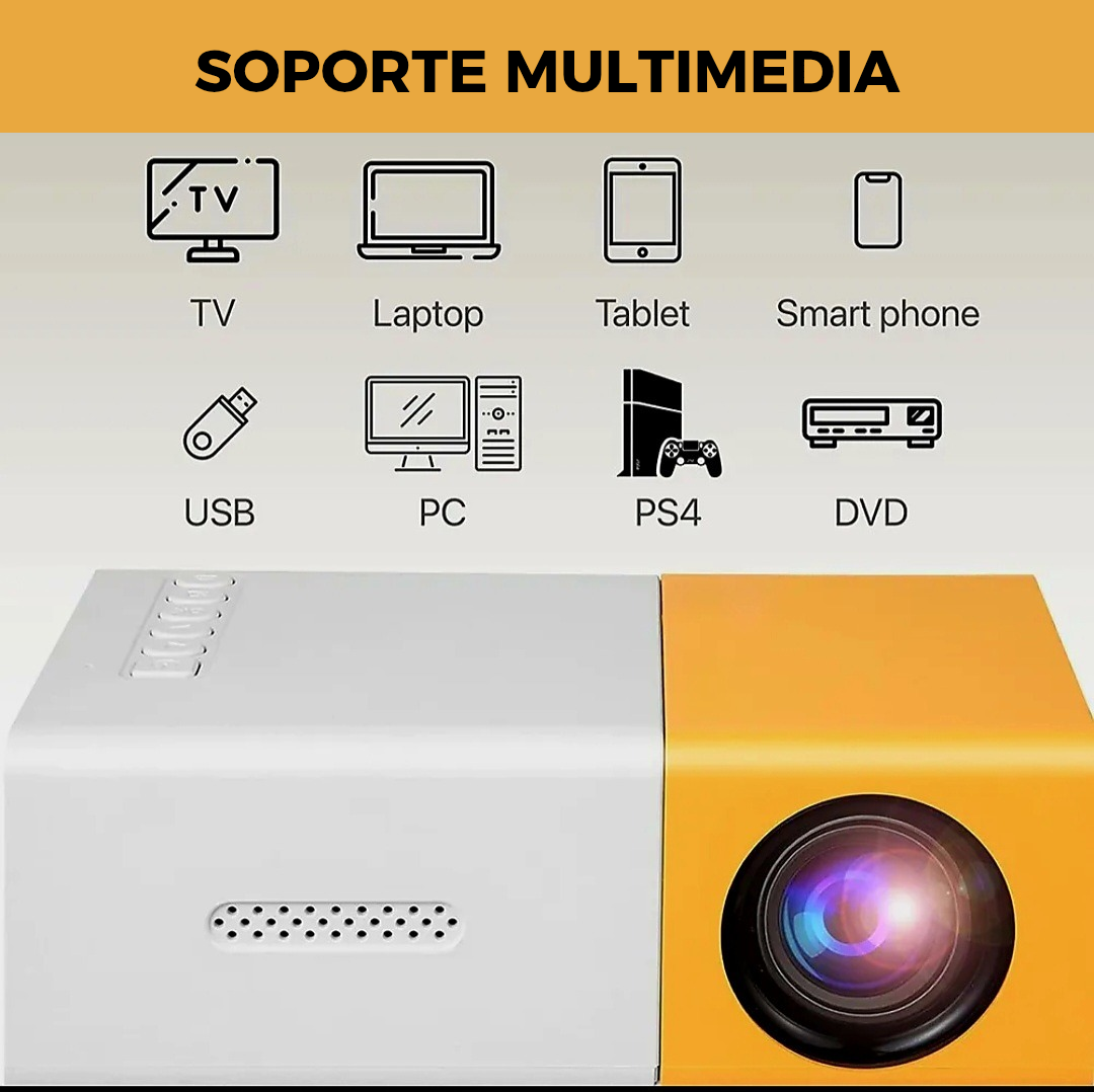 Mini Proyector Portátil 1080P