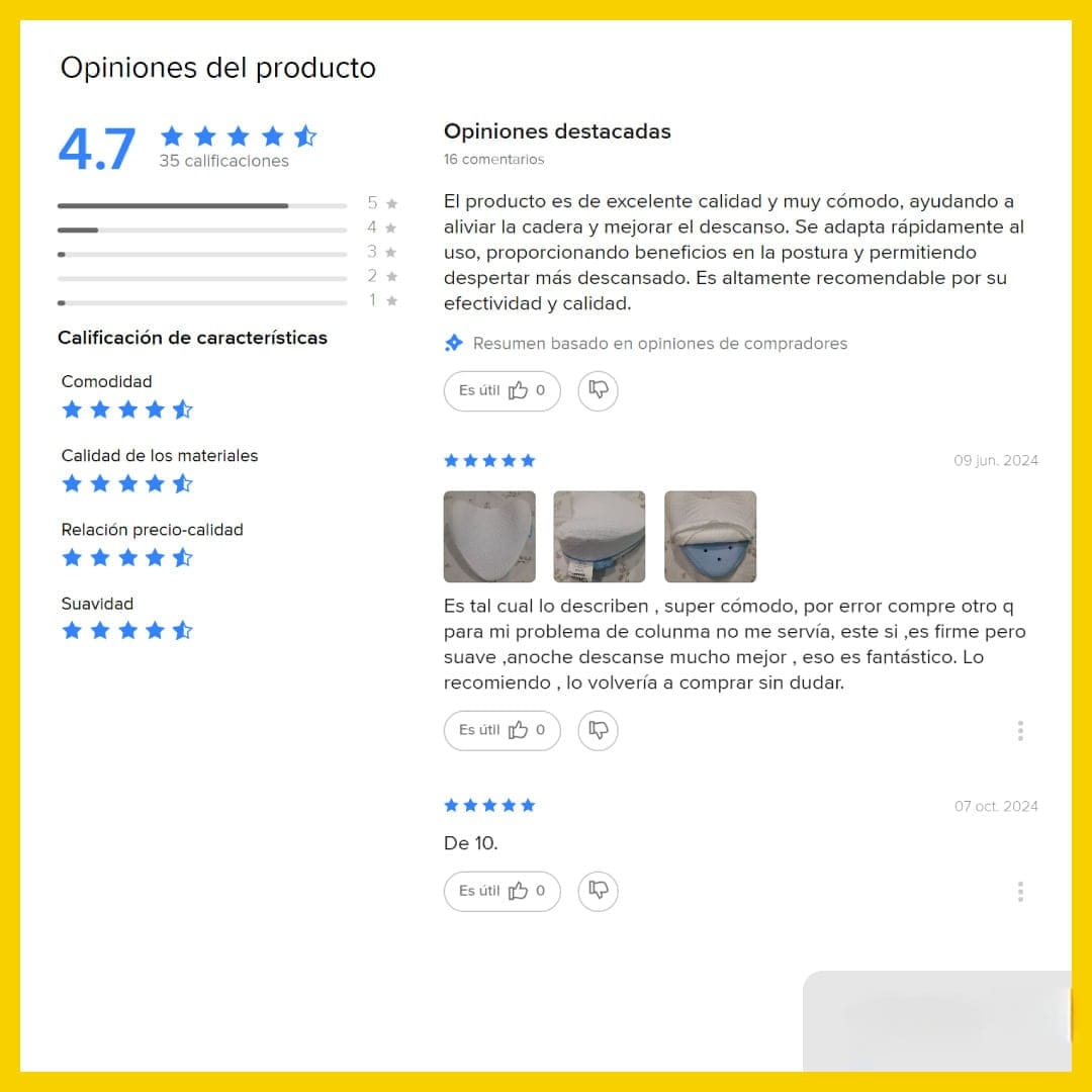 Almohada Ergonómica para Piernas – Diseño Cómodo y Fresco🌙